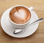 Deco Glass - Heart Coffee